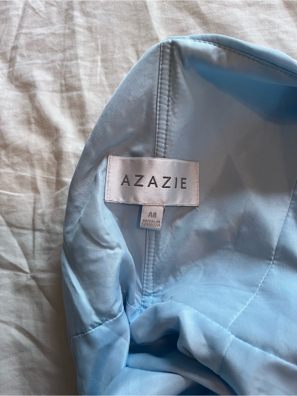Azazie Dallas One Shoulder Dress - Sky Blue - Picture 6 of 8